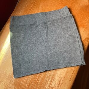 Debut Gray Spandex Mini Skirt